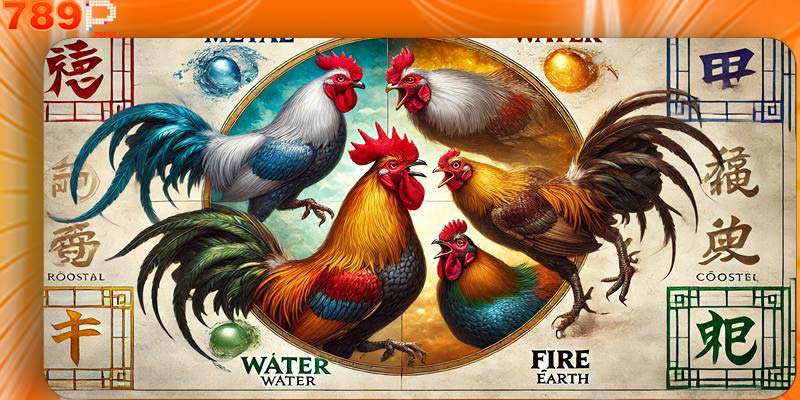 Top màu mạng gà đá theo Ngũ hành Kim, Mộc, Thủy, Hỏa, Thổ cho chiến thắng